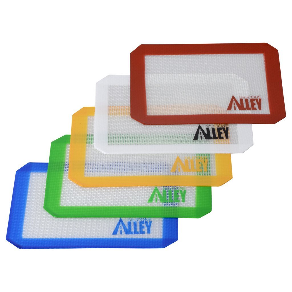 Silicone Alley, 4 Non-stick Silicone Mat Pad, Small Rectangle 5 X 4 Inch,  Assorted Colors - Silicone Alley